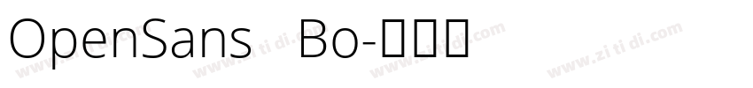 OpenSans   Bo字体转换